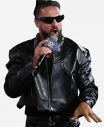 Seth Rollins Fanatics Fest New York City Kick-off Show HQ Black Leather Jacket