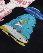 Shoe Palace x The Simpsons Black Lard Lad Donuts Work Bomber Jacket Patch View