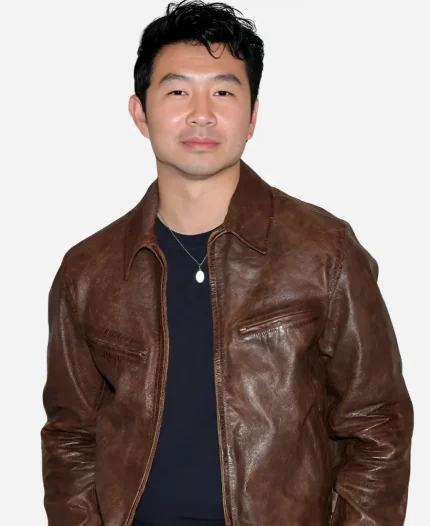 Simu Liu San Diego Comic-Con 2026 Brown Real Leather Jacket