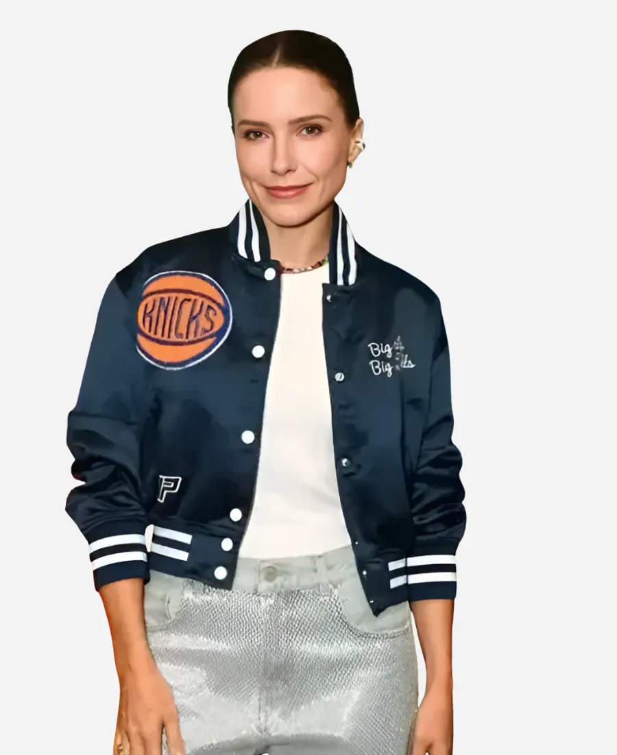 Sophia Bush NYC 2026 Knicks Varsity Jacket New York City 2026 NBA Knicks Sophia Bush Varsity JacketÂ