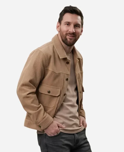 Spider-Man Brand New Day 2026 Lionel Messi Beige Suede Jacket