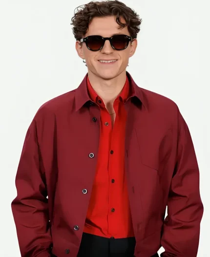 Spider Man New Day NYC Tom Holland Red Jacket
