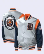 Detroit Tigers Starter Force Play Varsity Satin Jacket 