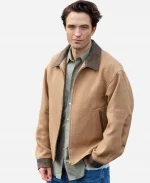 The Odyssey Photocall Robert Pattinson Jacket - Tan Brown