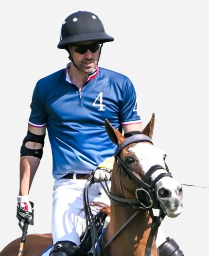 Prince William 2026 The Royal Charity Polo Cup 4 Number Logo Blue T-Shirt