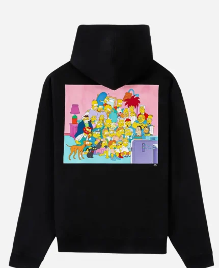 The Simpsons x Shoe Palace Clouds Mens Lifestyle Black Hoodie Back