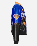 Starring Jimmy Fallon S13 Karl-Anthony Towns New York Knicks Leather Jacket