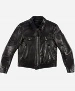 Tom Ford Jensen Huang Black Leather Jacket