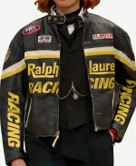Ralph Lauren Tom Holland Racing Black Leather Jacket