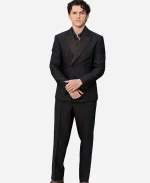 Tom Holland Black Pinstripe Suit