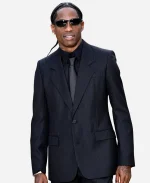 Travis Scott The Odyssey Premiere Pinstripe Suit - Black