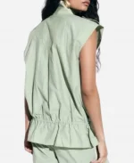 Adidas x ASOS 2026 Sleeveless Zip-Up Sage Green Track Jacket