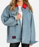 Unisex Wild Collective Indiana Fever Denim Conductor Jacket