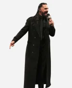 WWE Monday Night RAW 2026 Seth Rollins Trench Coat - Black