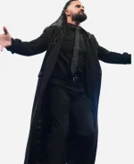 WWE Monday Night RAW 2026 Seth Rollins Black Trench Coat