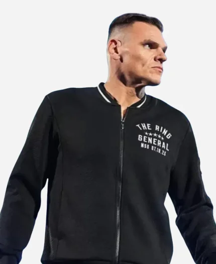 Gunther 2026 WWE Saturday Night’s Main Event The Ring General Black Track Jacket