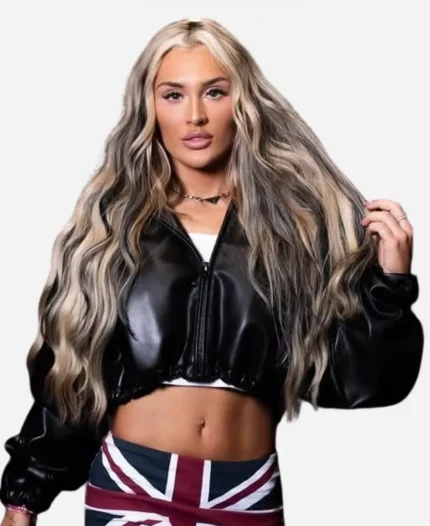 WWE Superstars Tiffany Stratton Leather Jacket - Black
