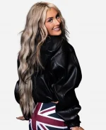 WWE Superstars Tiffany Stratton Black Leather Jacket