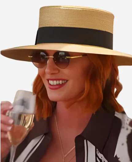 Whitney Rose Real Housewives of Salt Lake City S06 Whitney Rose Brown Blouse
