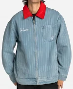  Unisex Wild Collective Indiana Fever Blue Denim Conductor Jacket