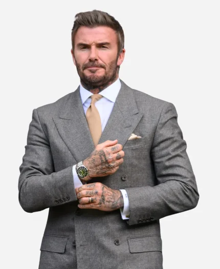 Wimbledon Championships 2026 David Beckham Double Breasted Grey Blazer