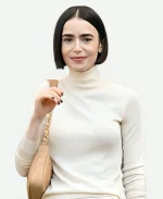 Wimbledon Lily Collins Turtleneck Sweater