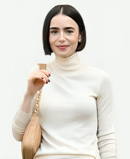 Wimbledon Lily Collins Turtleneck Sweater