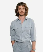 Wimbledon Tennis Championships 2026 Andrew Garfield shirt -Grey