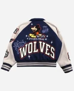 Mickey Mouse Wolves Club Cut Rudy Letterman Jacket
