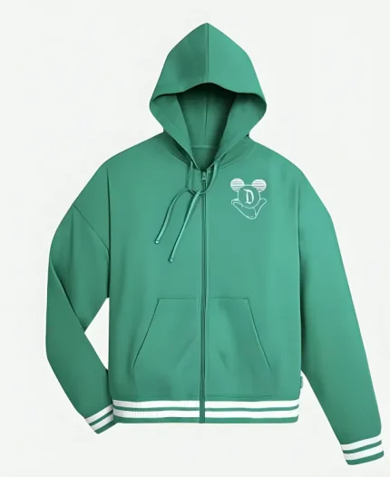 Disneyland Mickey Mouse Varsity Hoodie - Green