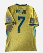 FIFA World Cup 2026 Brazil vs Morocco VINI JR. 7 Jersey - Yellow