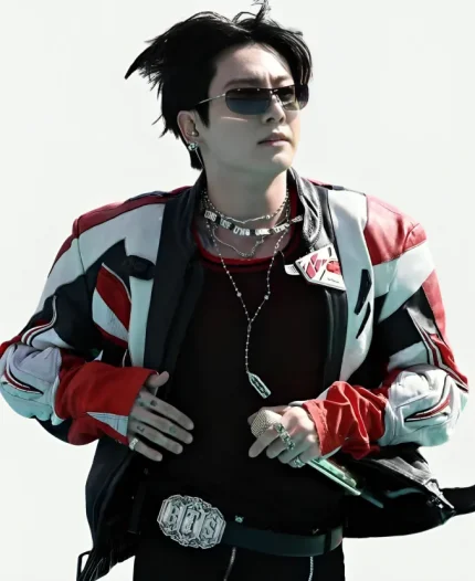Jeon Jung-kook 2026 Half Time Show Leather Jacket