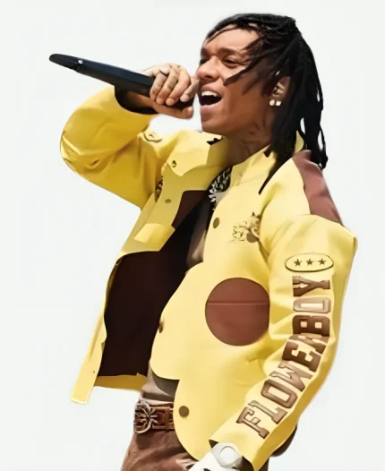 World Cup 2026 Final Halftime Show Swae Lee Yellow Leather Flowerboy Jacket