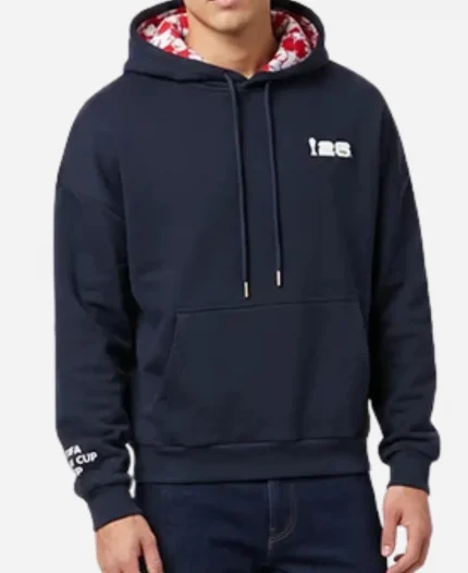 Unisex FIFA World Cup 2026 France Navy Blue Puff Hoodie