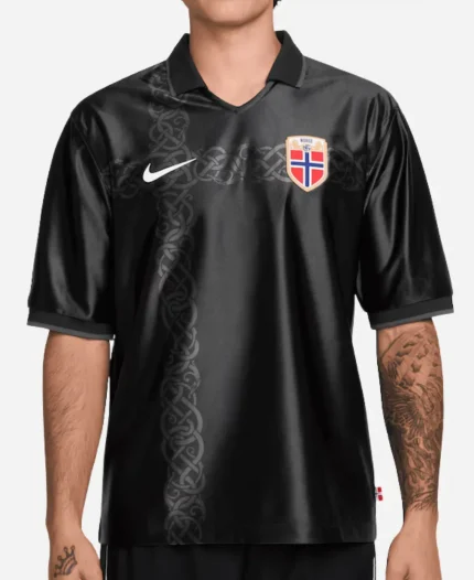 Nike World Cup 2026 Norway National Team Energy Black Soccer Shirt