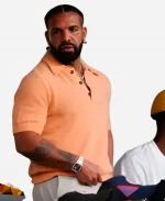 Drake FIFA World Cup 2026 Portugal and Croatia Peach Polo T-Shirt