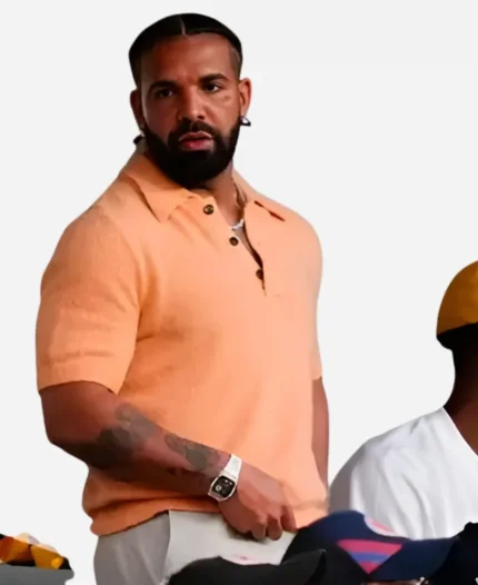 Drake FIFA World Cup 2026 Portugal and Croatia Peach Polo T-Shirt