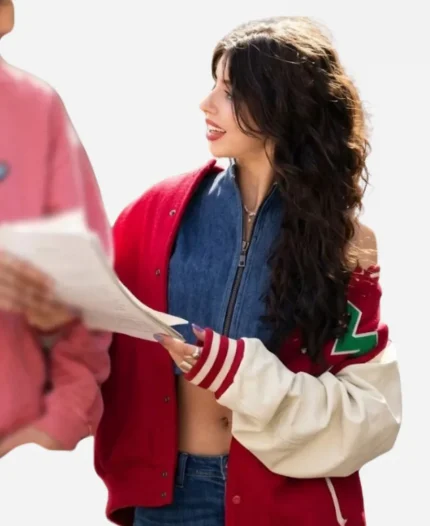 Yali Topol Margalith A Good Girl’s Guide to Murder S02 Lauren Gibson Red & White Varsity Jacket