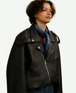 NYC 2026 Street Style Zendaya Tanned Biker jacket - Jacket Era