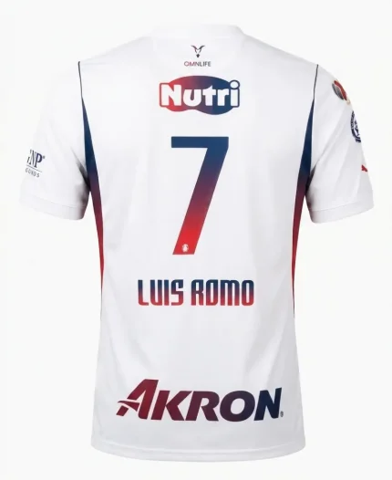 Chivas 26/27 Away Nike Jersey White back view with player name and number