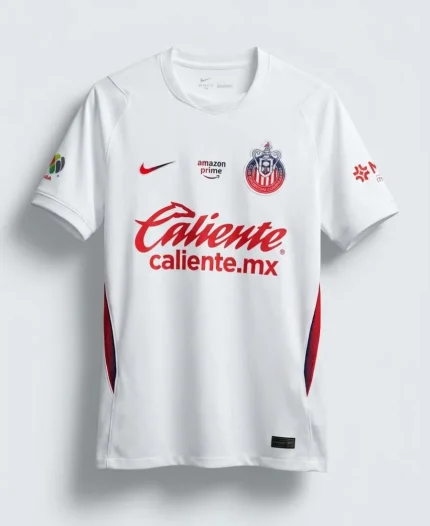 Chivas 26/27 Away Nike Jersey White front view with official 2026/27 design