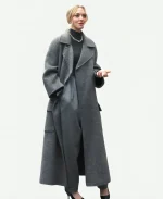2026 Commercial Tiffany & Co Amanda Seyfried Grey Wool Trench Coat