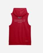 Nike 49ers Scarlet Sideline Sleeveless Hoodie