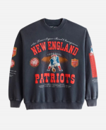 Patriots New England Abercrombie & Fitch 2026 Fleece Sweatshirt in Navy