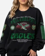 Philadelphia Eagles Abercrombie & Fitch 2026 Black Fleece Sweatshirt
