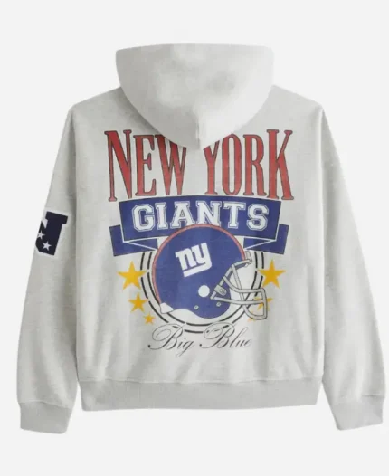 Abercrombie Giants Zip-Up Grey Hoodie