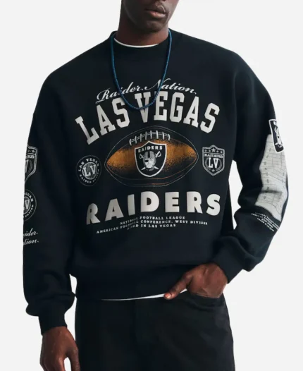  Abercrombie & Fitch Las Vegas Raiders Black Fleece Sweatshirt