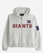 Abercrombie & Fitch NY Giants Zip-Up Fleece Hoodie