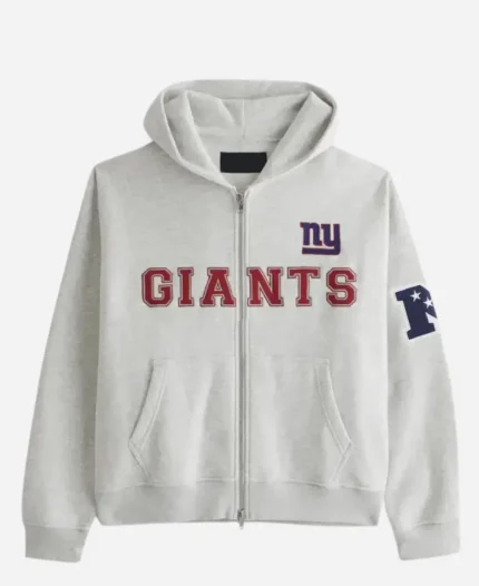 Abercrombie & Fitch NY Giants Zip-Up Fleece Hoodie
