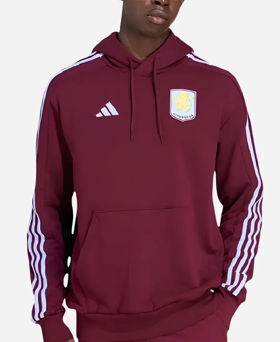 Adidas Aston Villa Football Club 2026 DNA Maroon Hoodie Adidas Aston Villa Football Club 2026 DNA Hoodie